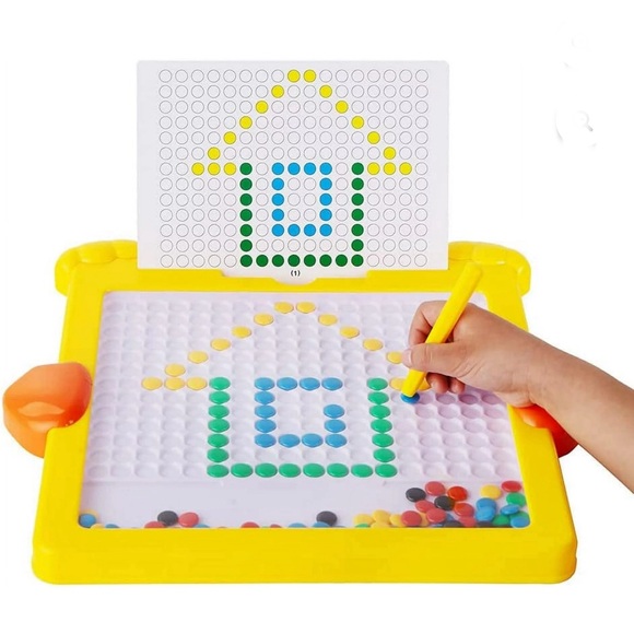 Duck🐥Doodle Board w Magnetic🧲Pen🖊️& Colourful🌈Beads🧿for Kids👦🏻👧🏻 - Picture 2 of 10